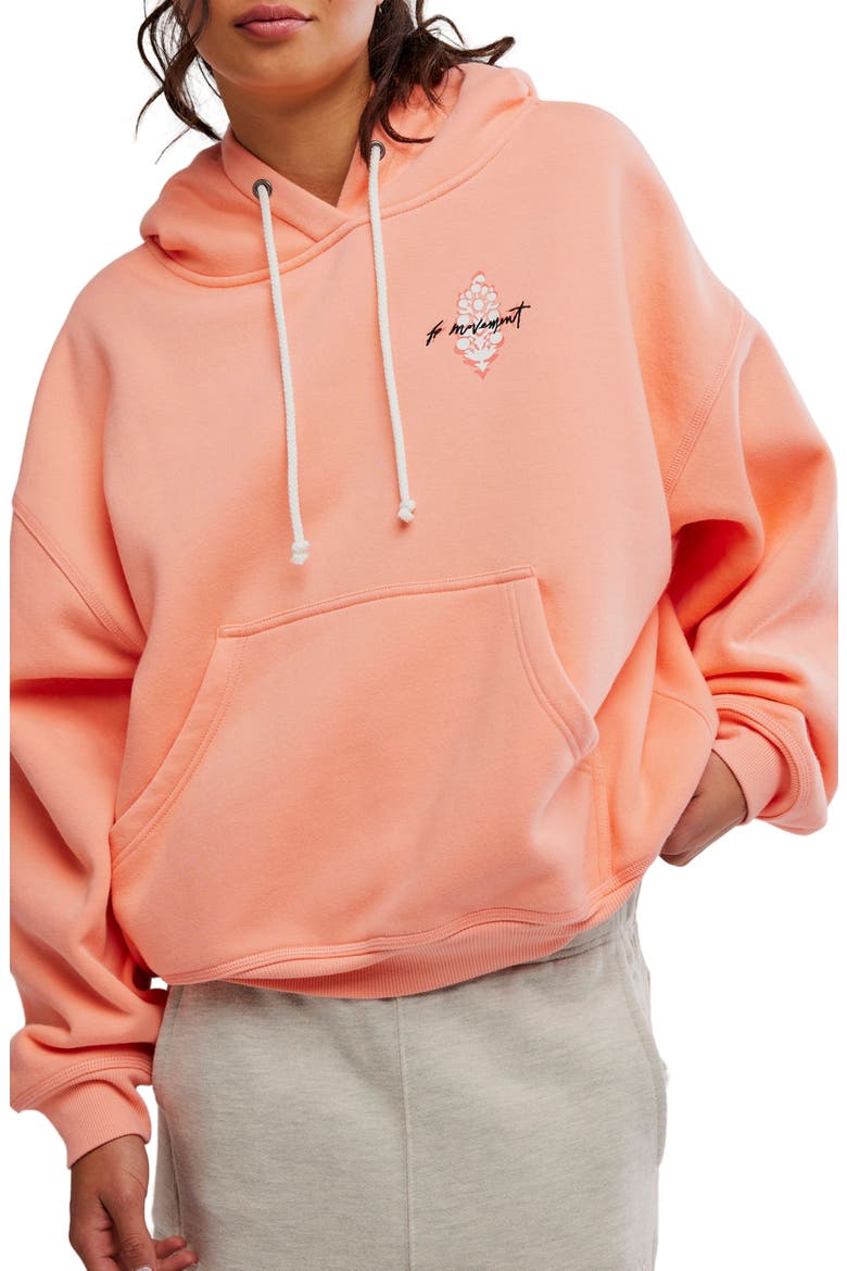 FP Movement Final Call Graphic Hoodie, Main, color, FRUIT PUNCH