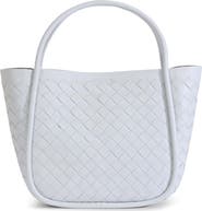 FURNIQ UK Portland Woven Leather Top Handle Bag