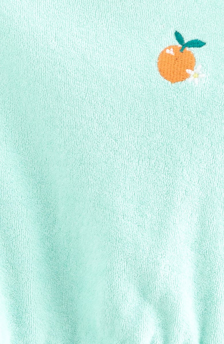Tucker + Tate Kids' Organic Cotton Terry Romper, Alternate, color, Green Yucca Orange Pop