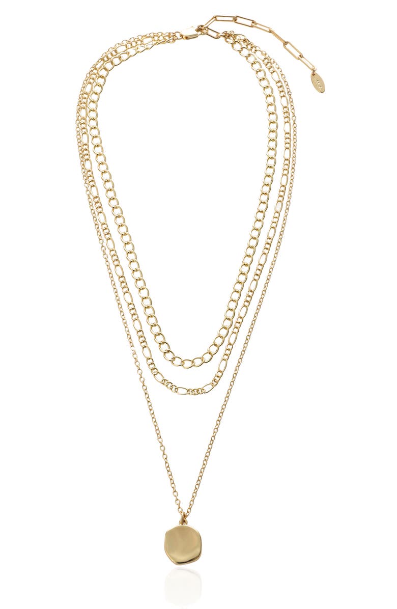 Ettika Multichain Necklace, Alternate, color, Gold