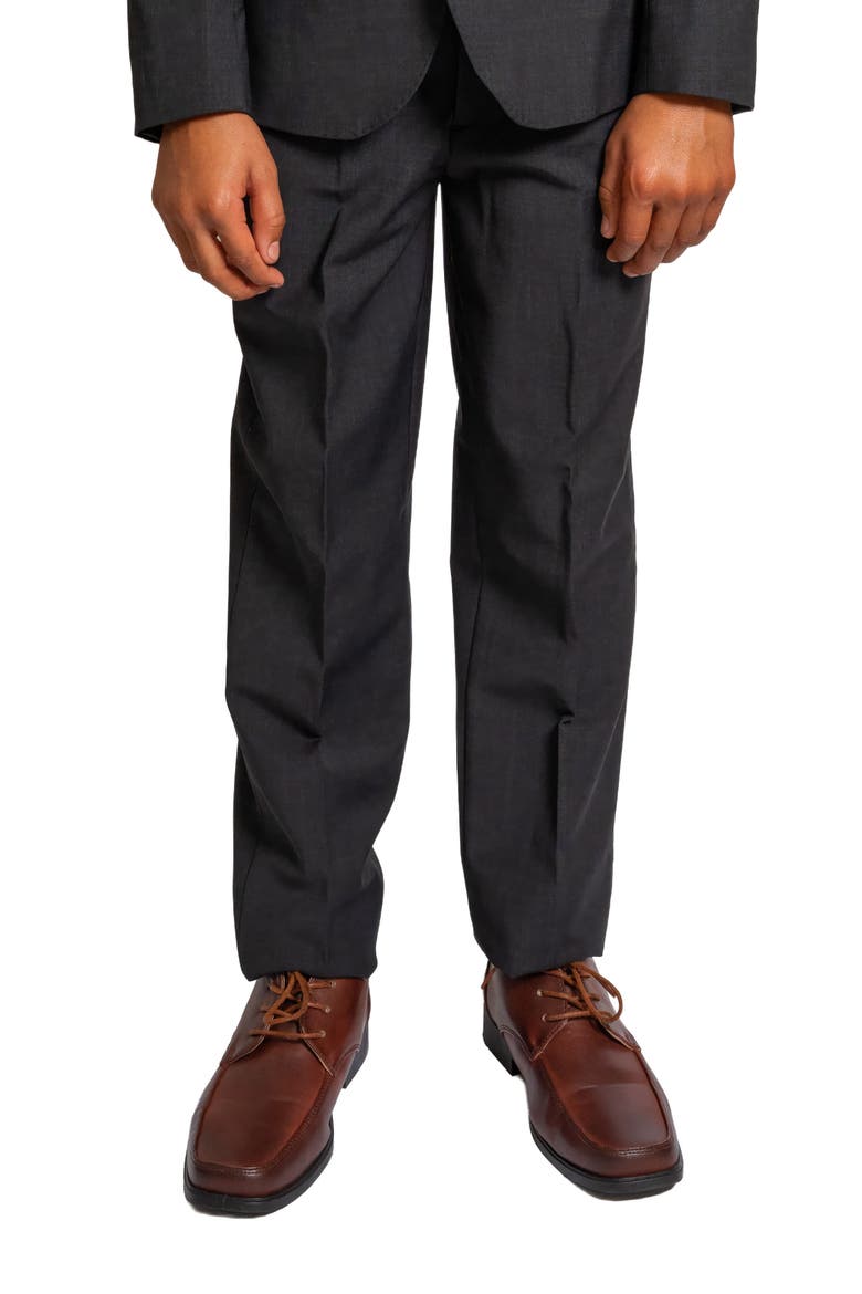 Kids' Luxor 5-Piece Slim Fit Suit, Alternate, color, Kem Charcoal