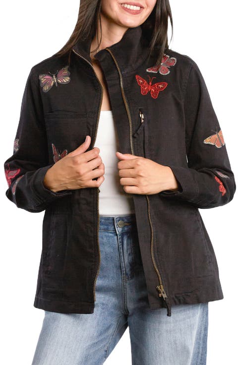 Rider Embroidered Utility Jacket