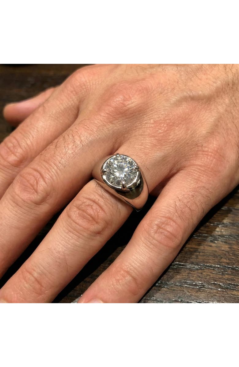 Bliss Diamond Ceritified Men's 3Ct Diamond Wedding Anniversary Ring Gold Lab Grown, Alternate, color, 10K White Gold