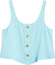 Rip Curl Classic Surf Cotton Crop Button-Up Tank