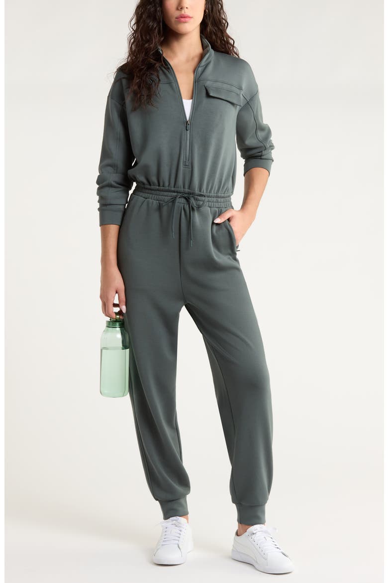 Zella Lift Off Long Sleeve Jumpsuit (Women) | Nordstromrack