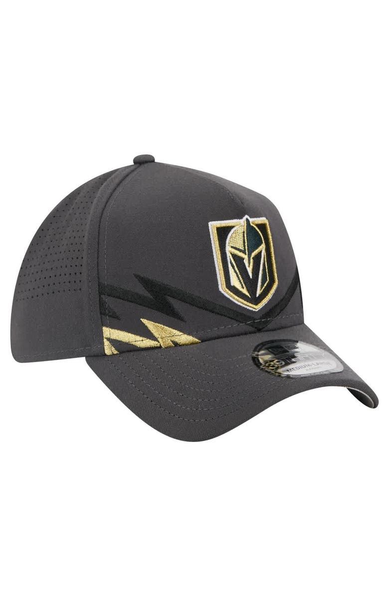 New Era Men's New Era Gray Vegas Golden Knights Zig Zag 39THIRTY A-Frame Perforated Flex Hat, Alternate, color, Gray