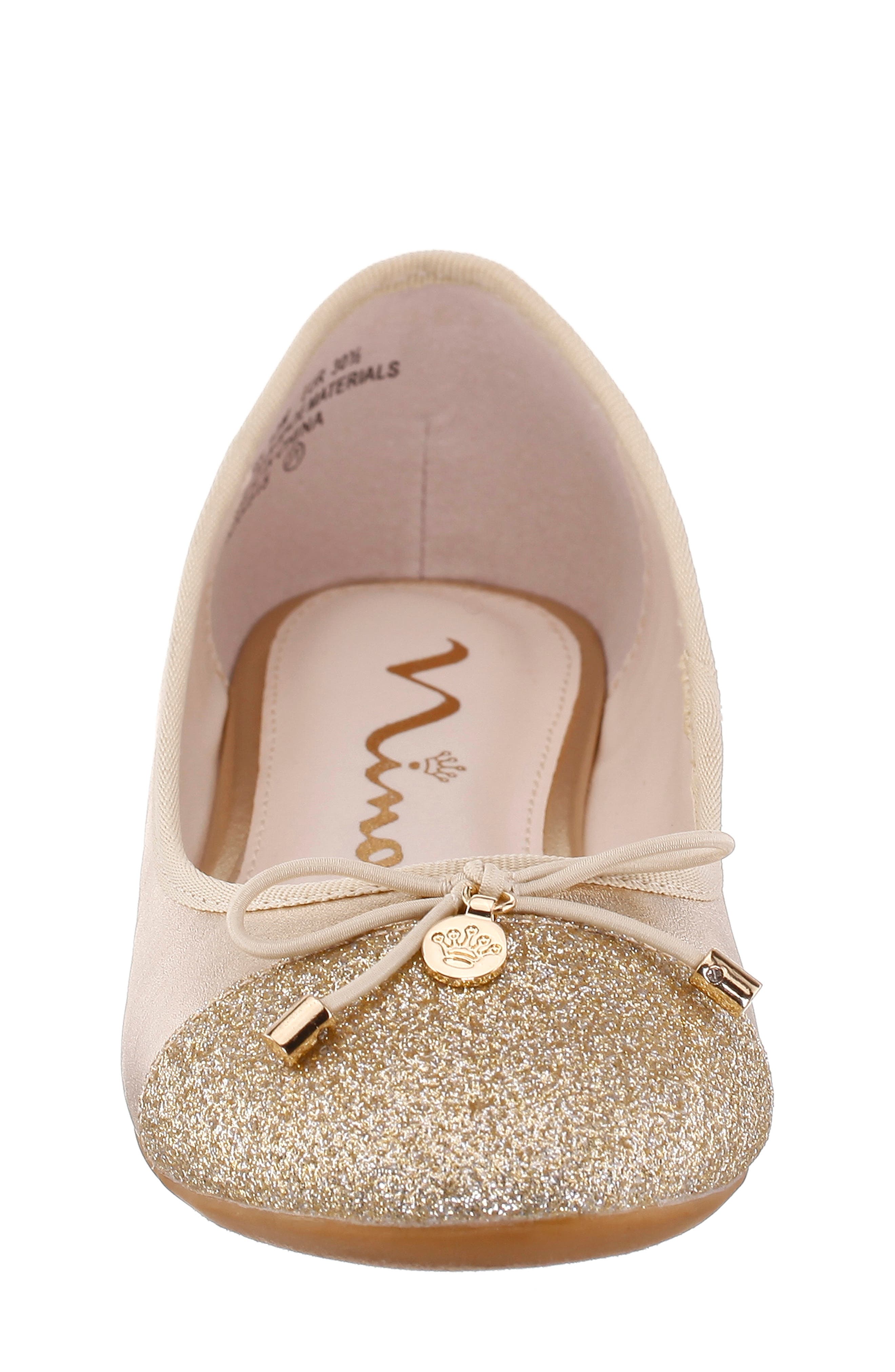 Kids' Kamryn Metallic Ballet Flat, Alternate, color, GOLD