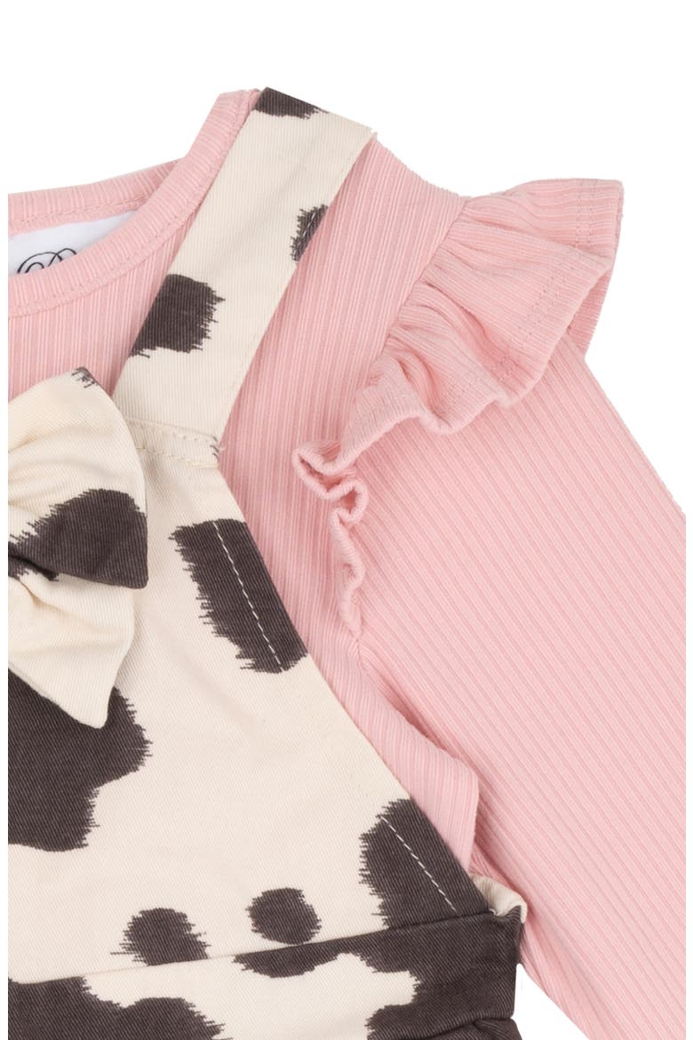 Twill Jumper, Bodysuit, Headband & Socks Set, Alternate, color, CREAM