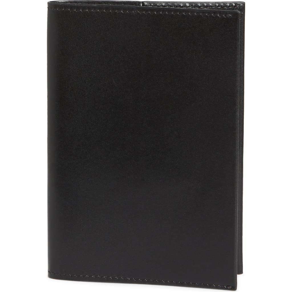 The Row Leather Passport Holder In Black