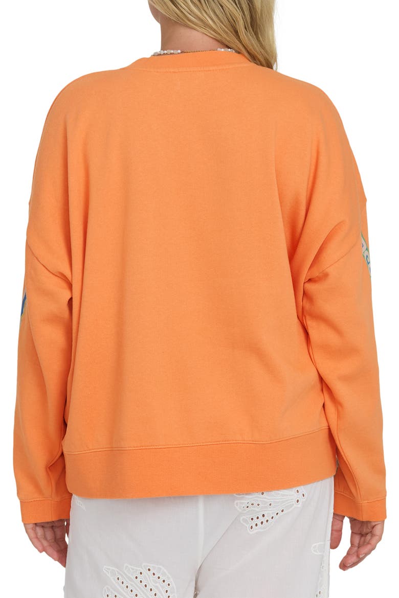 Palm Rio Graphic Sweatshirt, Alternate, color, TANGERINE