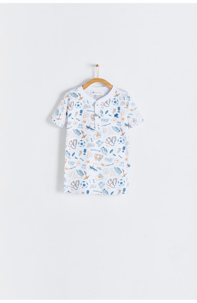 Babycottons Premium Peruvian Pima Cotton Inter Short Tee & Short Pajama Set for Toddler, Alternate, color, 