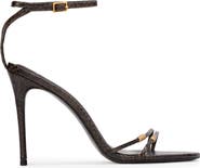 BLACK SUEDE STUDIO Britanny Strappy Snake Sandal