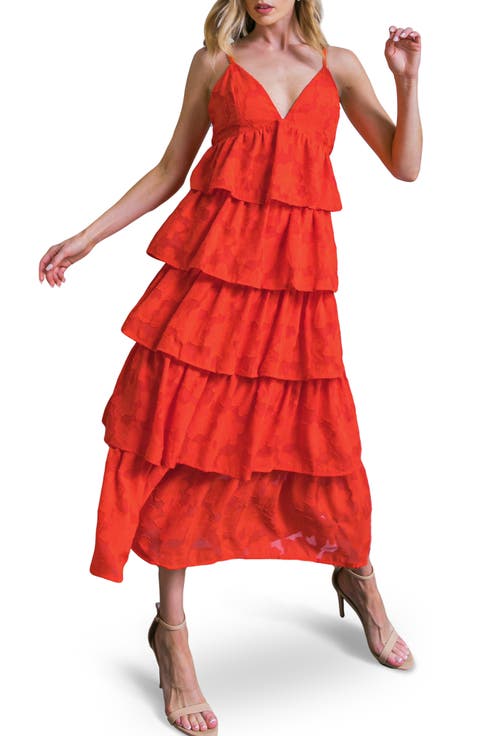 Tiered Midi Dress