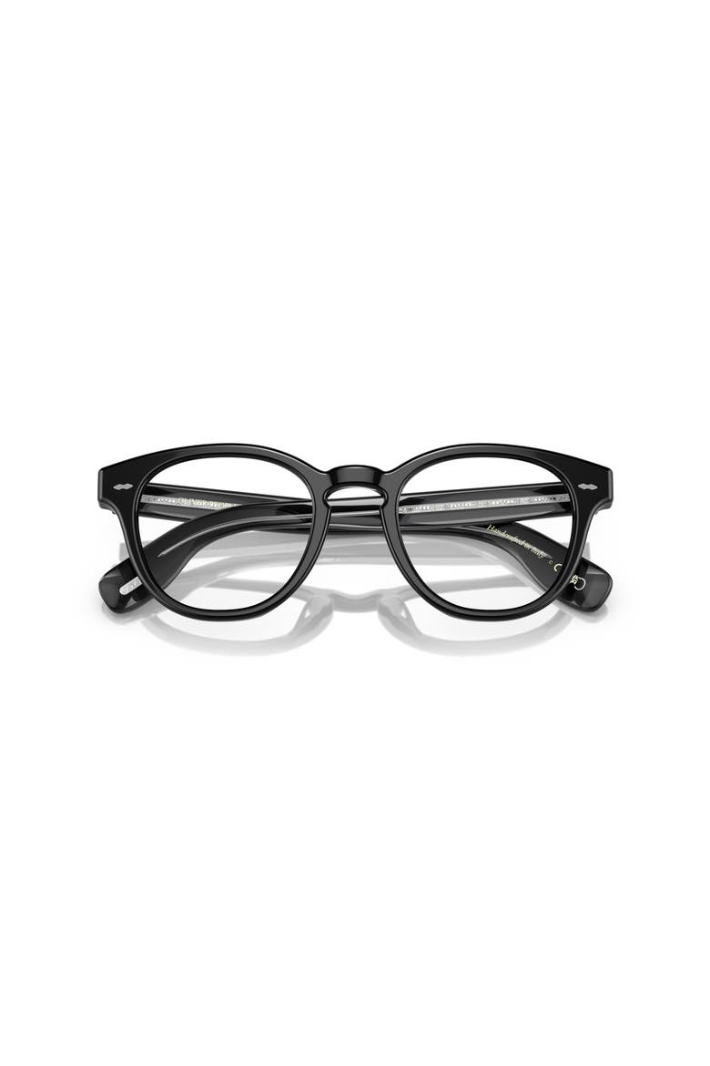 48mm Round optical glasses, Alternate, color, Black