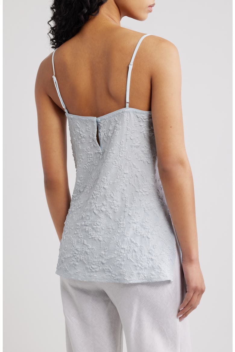 Ines Floral Top, Alternate, color, SKY BLUE JACQUARD