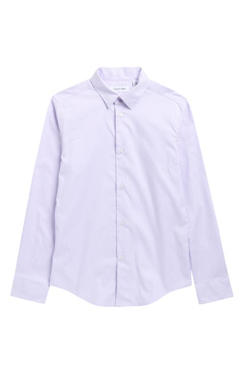 Kids' Stretch Button-Up Shirt (Big Kid)