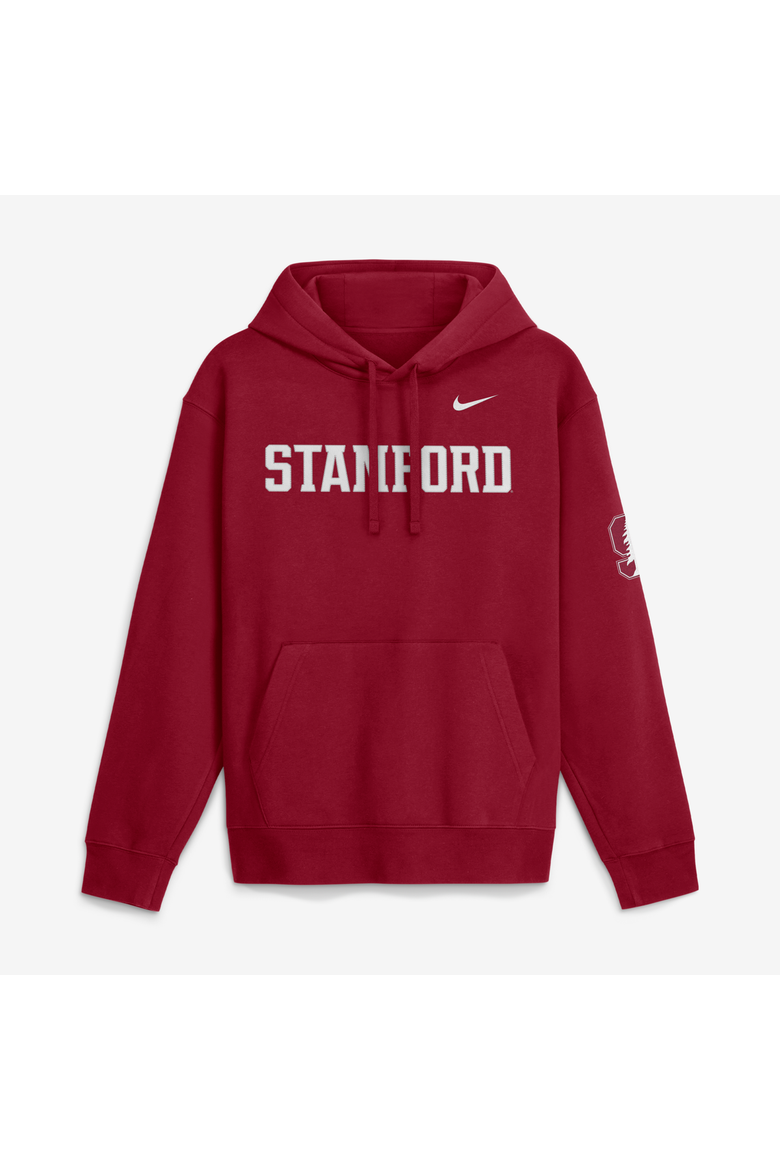 Men's Nike  Cardinal Stanford Cardinal 2026 Sideline Club Fleece Hoodie, Main, color, Cardinal