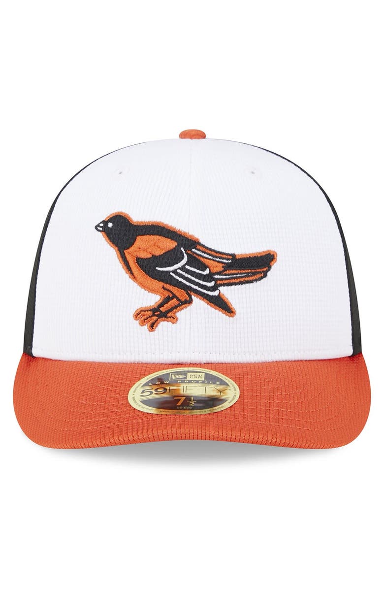 New Era Men's New Era  White Baltimore Orioles 2024 Batting Practice Low Profile 59FIFTY Fitted Hat, Alternate, color, 