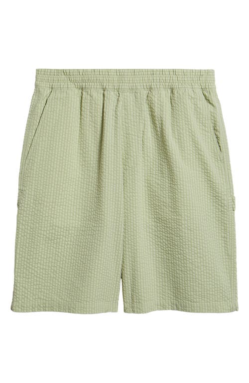 Carhartt Work In Progress Toland Seersucker Shorts In Green