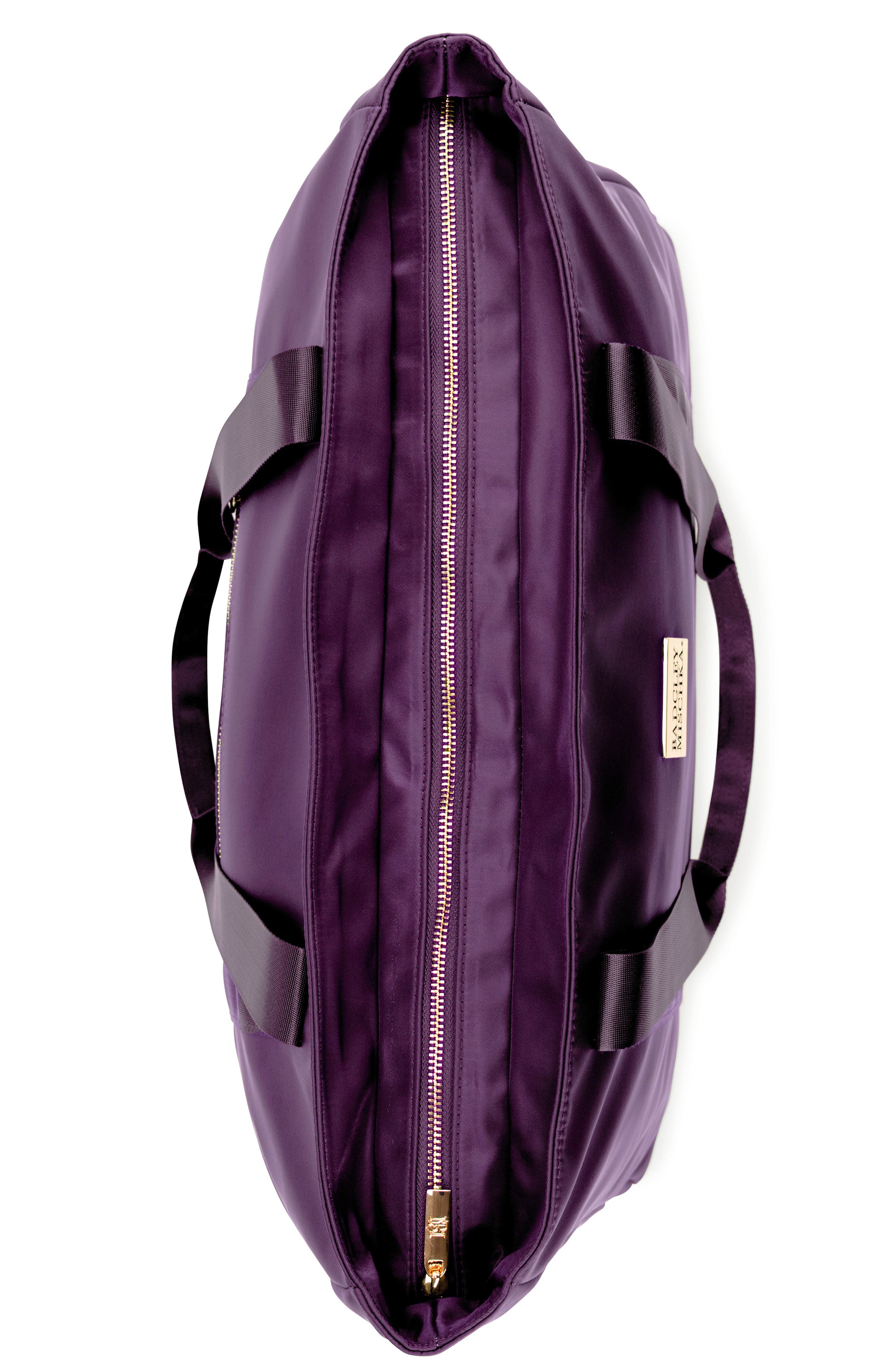 Uncomplicated Nylon Weekender Duffel Bag, Alternate, color, Purple