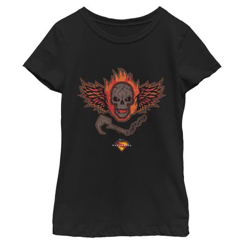 Girl's Supergirl Ruthless and Feared Logo  Graphic T-Shirt