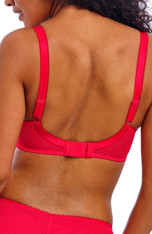 Freya Loveland Underwire Plunge Bra In Bombshell Chilli Red