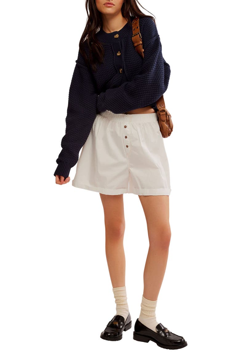 Lila Crop Cardigan, Alternate, color, SKY CAPTAIN