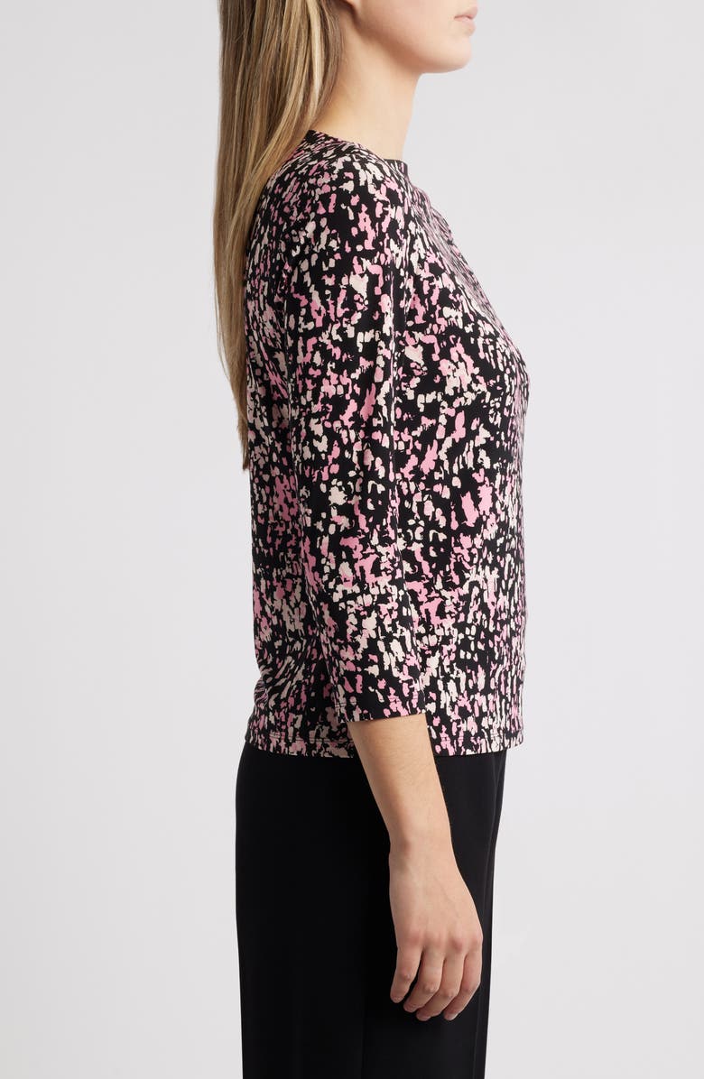 Anne Klein Abstract Print Boat Neck Top, Alternate, color, 