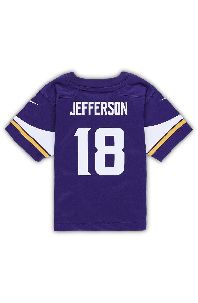 Nike Infant Nike Justin Jefferson Purple Minnesota Vikings Player Game Jersey, Alternate, color, Purple
