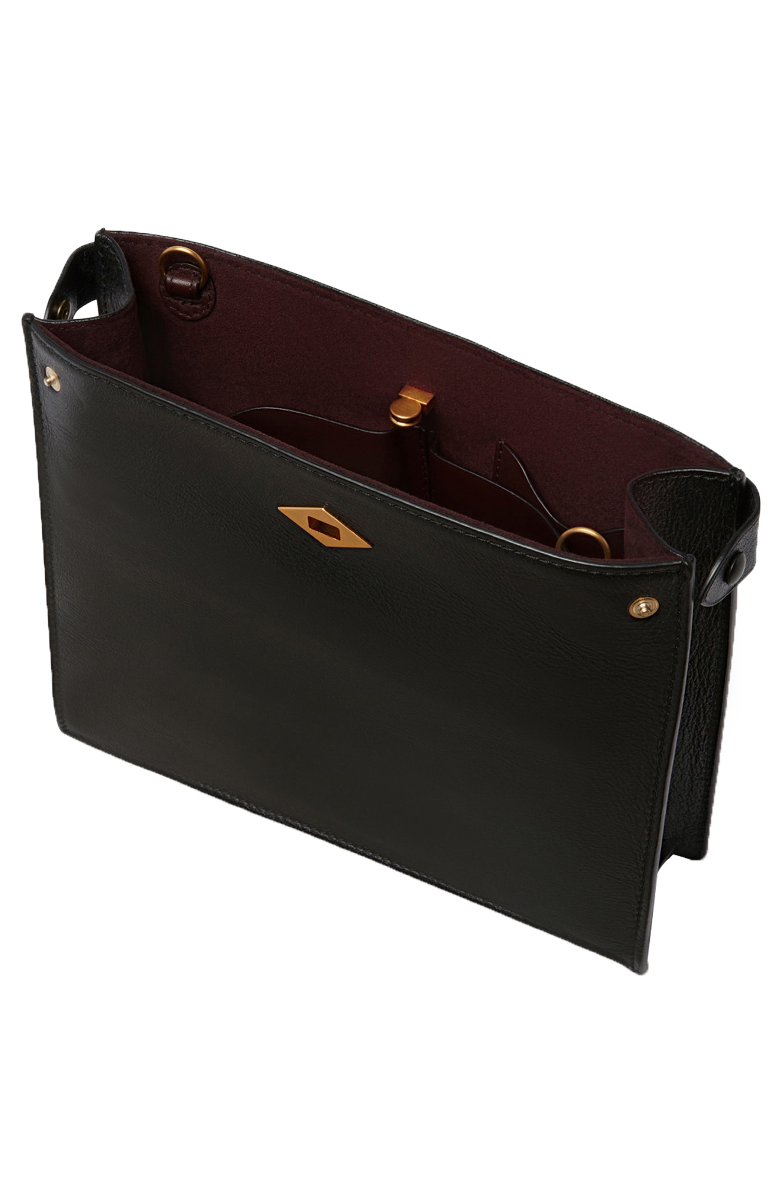 Métier London Stowaway Water Buffalo Leather Crossbody Bag, Alternate, color, 