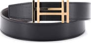 Pre-Owned Hermes H Au Carre Reversible Belt Leather Medium