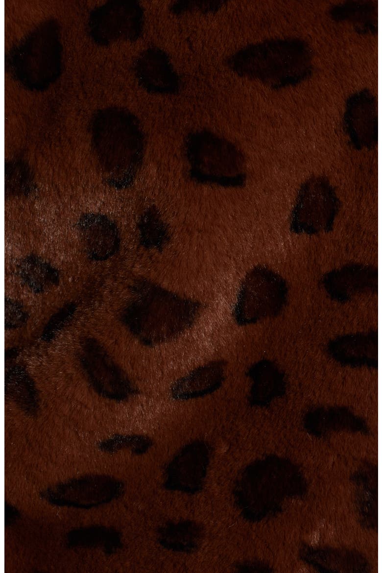 Brittney Leopard Print Faux Fur Jacket, Alternate, color, AVALON BROWN LEOPARD