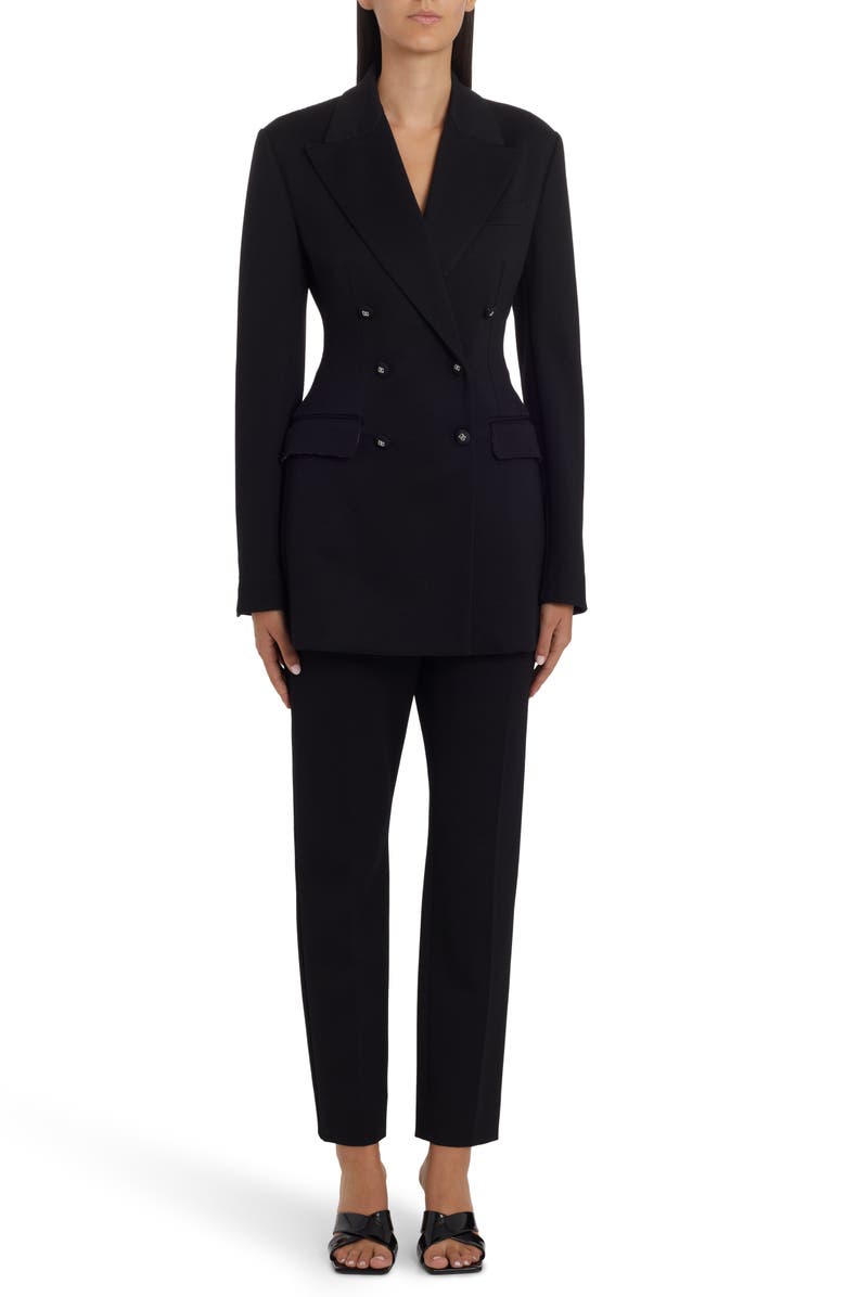 Dolce&Gabbana Double Breasted Jersey Blazer, Alternate, color, 