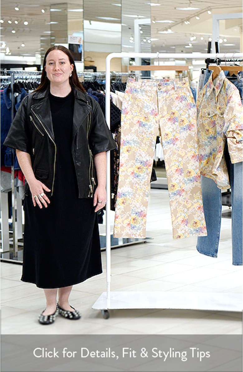 Dorothea Floral Print Jeans, sales video thumbnail