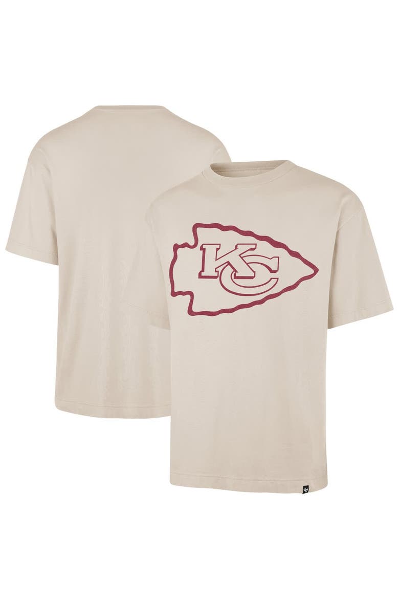 Men's '47 Tan Kansas City Chiefs Bouldering Imprint Ravine Foundation T-Shirt, Main, color, Tan