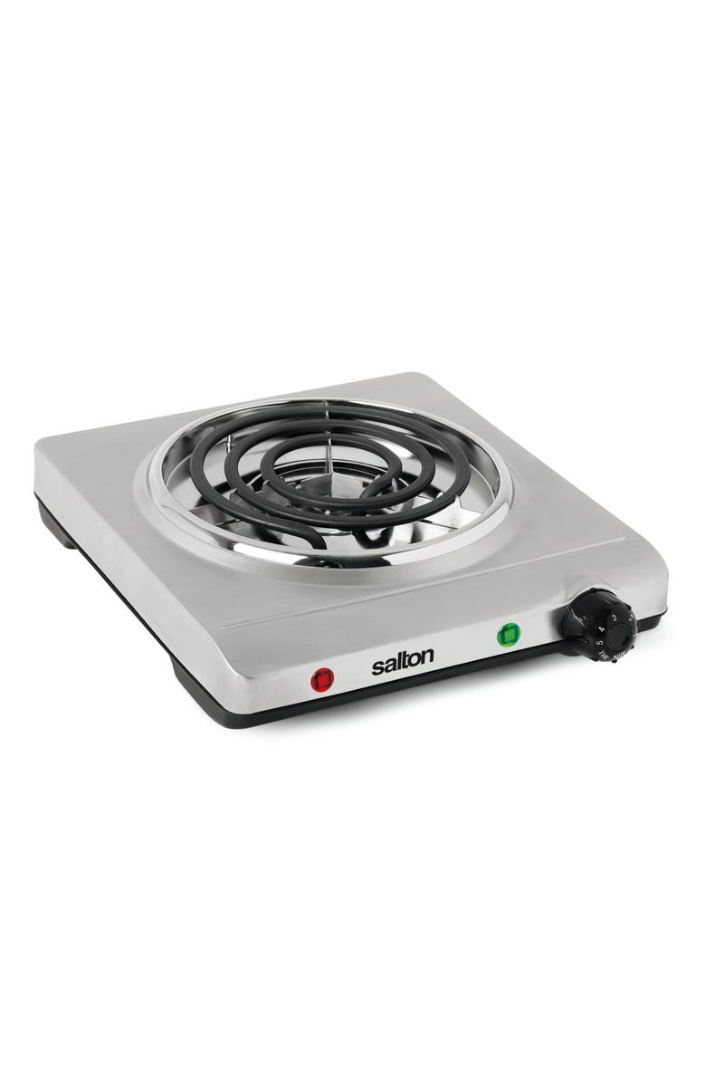 Salton Stainless Steel Portable Cooktop, Main, color, Silver