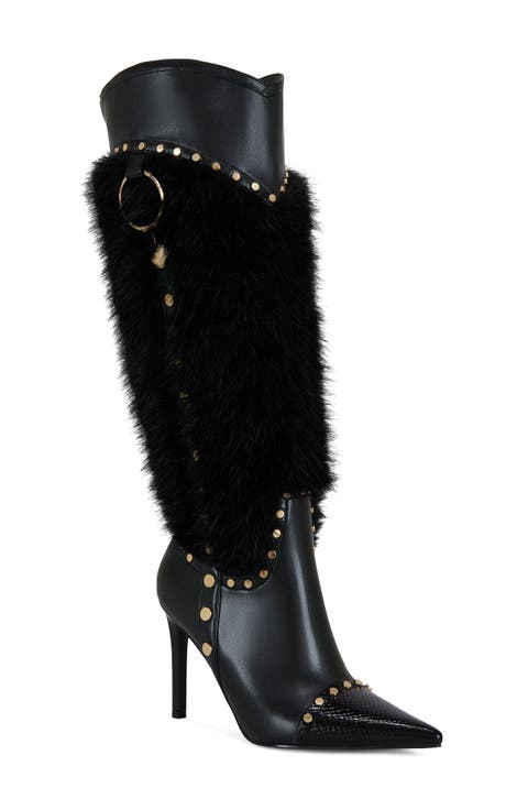 Alisette Faux Fur Knee High Boot (Women)