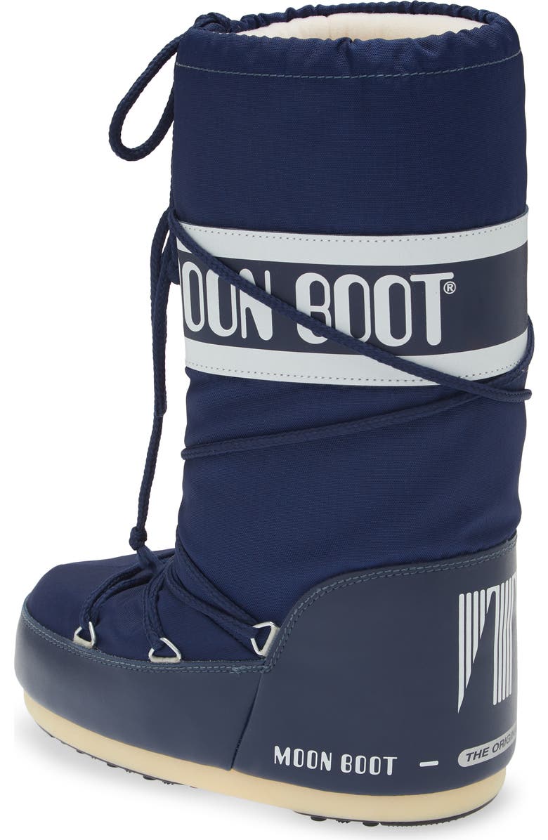 Moon Boot<sup>®</sup> Kids' Icon Water Repellent Moon Boot<sup>®</sup>, Alternate, color, Blue