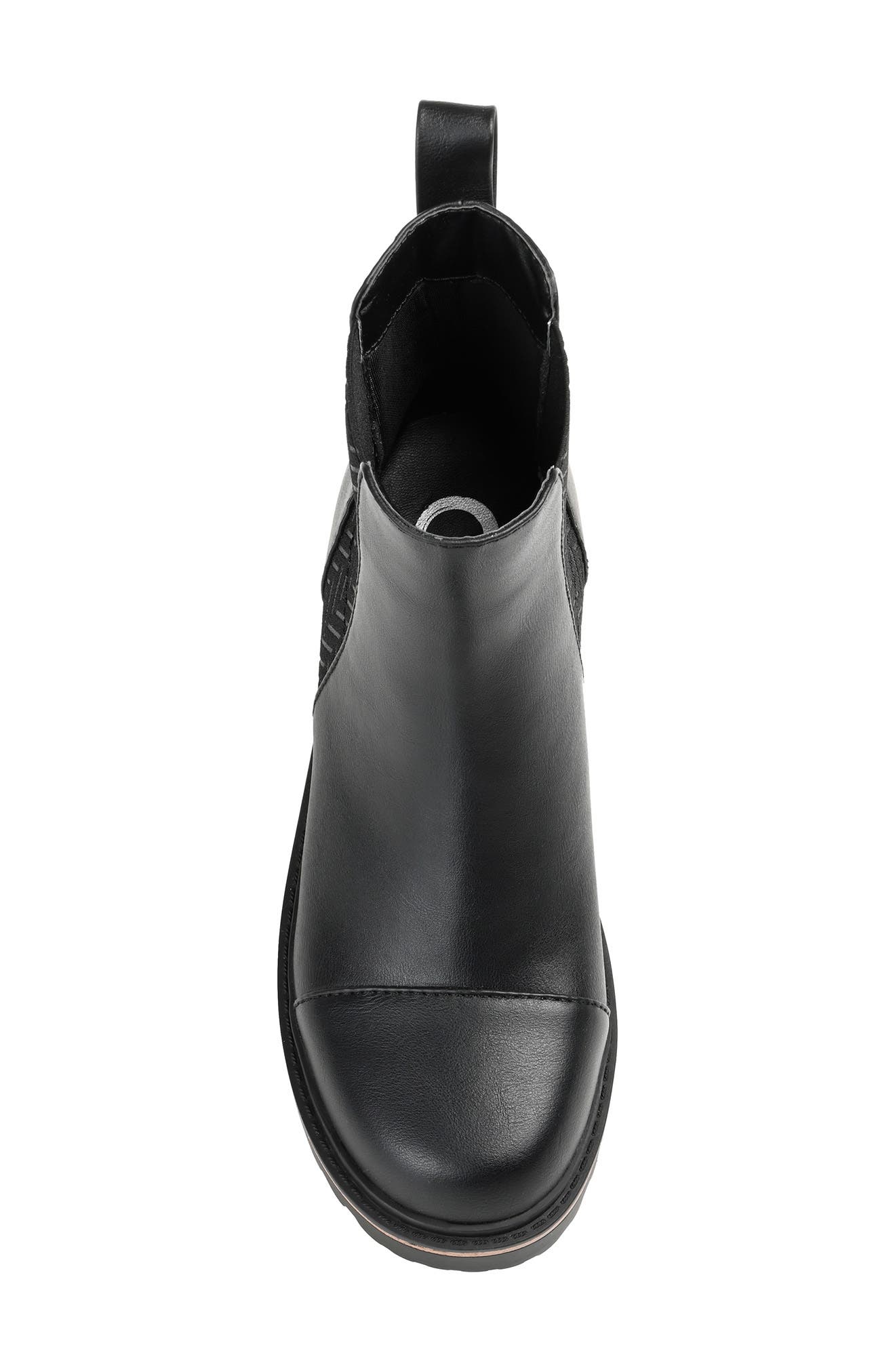 Journee Collection Journee Colleciton Mirette Lug Sole Chelsea Boot, Alternate, color, Black