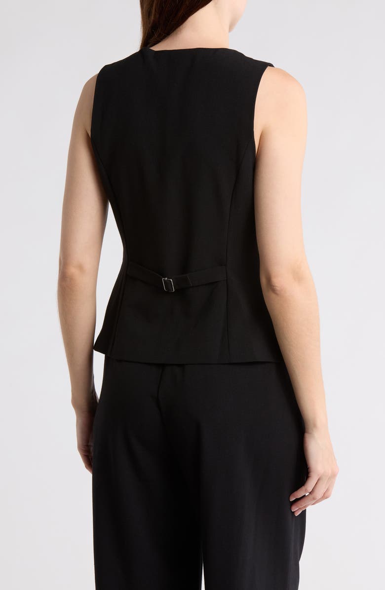 Leith V-Neck Vest, Alternate, color, Black
