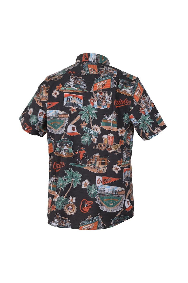 Men's Reyn Spooner  Black Baltimore Orioles Scenic Tri-Blend Button-Down Shirt, Alternate, color, Black