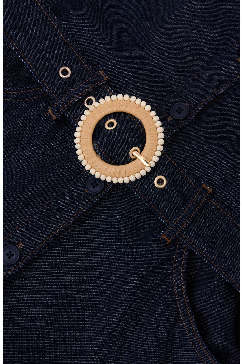 Remi Sleeveless Denim Shirtdress, Alternate, color, INDIGO BLUE