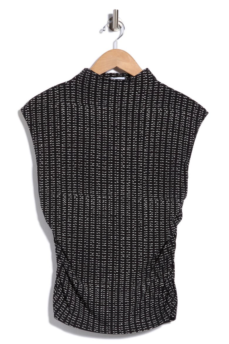 Funnel Neck Jersey Top, Main, color, BLK/ IVY
