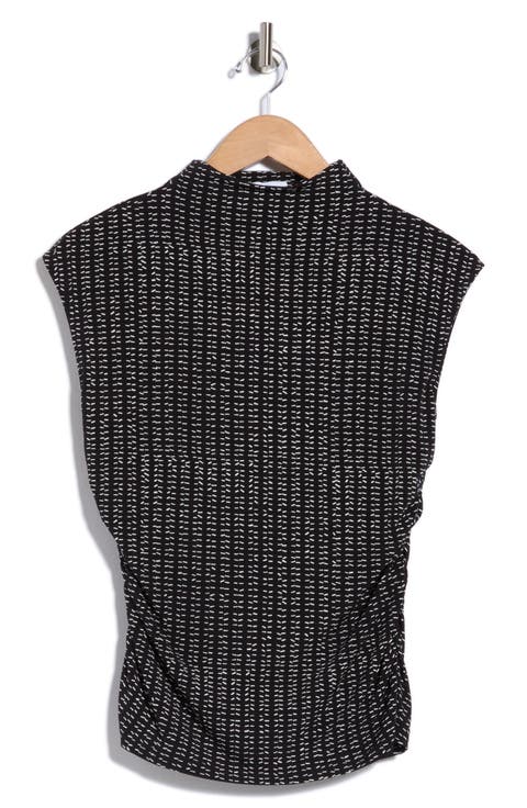Funnel Neck Jersey Top
