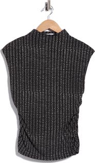 DKNY Funnel Neck Jersey Top