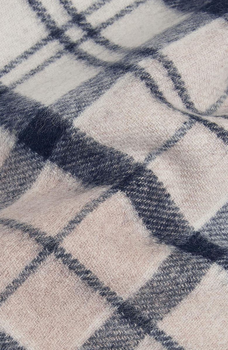 Barbour Jemma Plaid Double Face Lambswool Fringe Scarf, Alternate, color, 