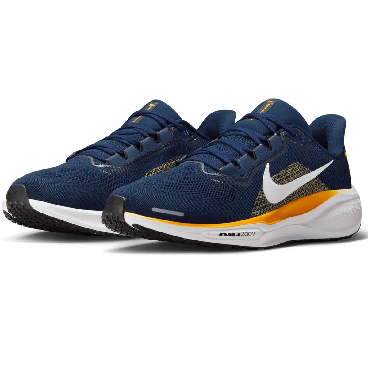Nike Unisex Nike Navy West Virginia Mountaineers Zoom Pegasus 41 Running Shoes, Alternate, color, Navy