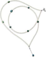 SAMUEL B. Freshwater Pearl & Abalone Bead Necklace