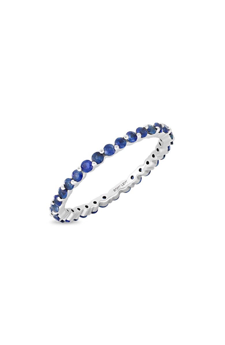 Bony Levy El Mar Blue Sapphire Eternity Ring, Main, color, 18K White Gold