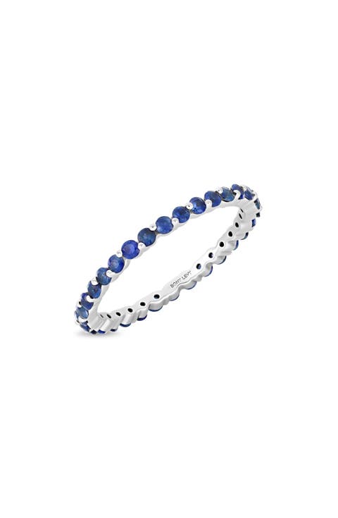 El Mar Blue Sapphire Eternity Ring